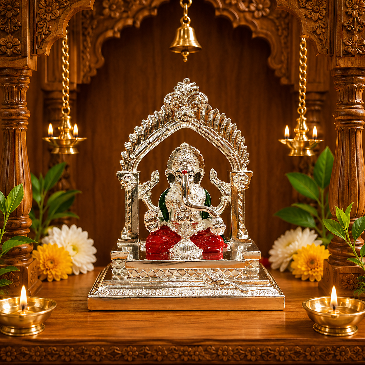 Silver Ganesh Ji